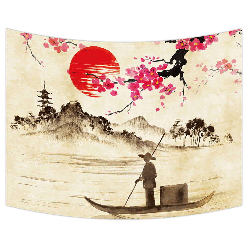 Japanese Samurai Ink Painting Art Print by The Lotus Room