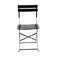 thumbnail image 5 of Carolina Chair & Table Bistro Folding Outdoor Chair Set - Set of 2 - Black, 5 of 5