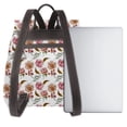 thumbnail image 3 of Balery Rose Flowers Mochila de Cuero para Mujeres, Gran Capacidad, Bolsa de Viaje Multifuncional, Mochila de Cuero y Bolsa de Hombro para Mujeres, 3 of 4