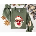 thumbnail image 3 of Santa Heart Glasses Sweatshirt | Funny Bubblegum Christmas Holiday Pullover, 3 of 6