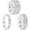 White, variant on 3 Pcs Leather Punk Bracelet 8.7"/22cm Square Rivets Goth Bracelet, White -