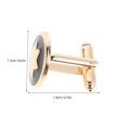 thumbnail image 2 of AURARMLET 4Ud Tuxedo Cufflinks for Men Alloy Business Wedding Suit Shirt Accessories, 2 of 6