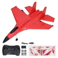 thumbnail image 1 of Avión planeador RC, impermeable, resistente a caídas, doble motor, control remoto, avión de combate con barras de luz LED de colores rojas, 1 batería (sin batería de repuesto), 1 of 14