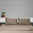 thumbnail image 3 of Egyptian Cotton Sheet Set | Sheet Set Cal-King Size | 4 Piece Sheet Set | Bed Sheet Set | Wrinkle & Fade Resistant | Taupe Sheet Set | 600 TC 15 Inch Dp Comfy Bedding Set !!, 3 of 6