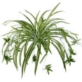 thumbnail image 1 of Paquete de 2 plantas artificiales colgantes de araña, hojas de seda verde vibrante y tallos de metal, vegetación realista para interiores para uso durante todo el año en el hogar, hotel, bodas,, 1 of 4