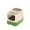 Green, variant on Cat Litter Box with Drawer, Enclosed Litter Tray for Cat, Rabbit, Anti Urine Leakage Easy to Clean (Purple)