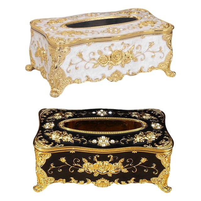 Soporte para caja de pañuelos de lujo Gloria 2 piezas decoración del hogar