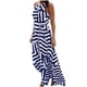 thumbnail image 2 of Puntoco Vestido A Rayas Para Mujer Vestido Negro De Manga Corta Con Cuello Redondo Azul M,Regalos Para Mujer Joven, 2 of 6