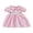 Pink, variant on BemeyourBBs Toddler Baby Girl Summer Plaid Gingham Smocked Dress 6 12 18 24 Months 2 3 4 Years Puff Short Sleeve Cute Crab Starfish Embroidery Doll Collar A-Line Summer Beach Holiday Party Dress