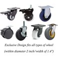 Bed Stoppers Furniture Stopper, 4 Pack Wheel Stoppers Furniture Caster