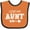 Orange and Black, variant on Inktastic I Love My Aunt with Arrow Boys or Girls Baby Bib