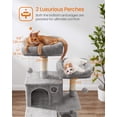thumbnail image 4 of Árbol para gatos Feandrea de 168 cm, torre de peluche con 13 postes rascadores, 4 of 9