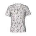 thumbnail image 4 of Vsdgher Orchids Flowers Print Men's Dry Fit Mesh Athletic Shirts Moisture Wicking Tennis T-Shirt Tops, 4 of 9