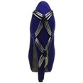 thumbnail image 2 of Ellie Shoes E-BP575-Cheryl 5" Velvet Pump W/ Contrasting Trim Blue Velvet / 6, 2 of 4