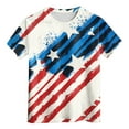 thumbnail image 5 of Karoyedx American Flag Toddler Shirt Boys Girls Shirts 4th of July Independence Day Flag Print Summer Clothes Kids Tees Watermelon Red Size,4-5 Years, 5 of 5