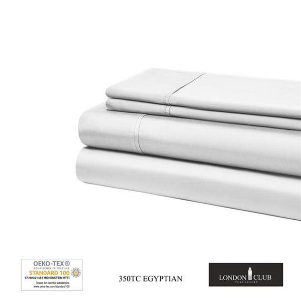 London Club 93370 350 Thread Count Egyptian Cotton Single Pick Sheet