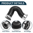 thumbnail image 4 of Manguera del radiador Unique Bargains para Mercedes-Benz Sprinter 210 CDI 2009-2013 No. 9065284182 Manguera de goma de refuerzo de entrada negra 1 Pc, 4 of 6