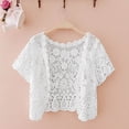 thumbnail image 2 of ZIXKCGDSE Womens Fashion Cover Ups Summer Casual and Simple Hollow Knitted Lace Cardigan Size XXL, 2 of 3