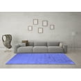 thumbnail image 3 of Ahgly Company Machine Washable Indoor Rectangle Oriental Blue Industrial Area Rugs, 7' x 9', 3 of 4