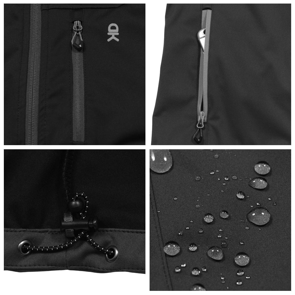 Little Donkey Andy Men's Lightweight Softshell Vest Windproof Sleeveless Jacket for Travel Hiking Running Golf Size L