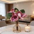thumbnail image 4 of Artificial Magnolia Flowers with Stems, Real Touch Magnolia Bouquet Silk Look Magnolia for Wedding Party Home Decor, Floral Arrangement, 4 of 7