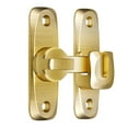thumbnail image 3 of Cerradura para puerta corrediza de granero con pestillo abatible de 90 degree y 180 degree Oro brillante, 3 of 9