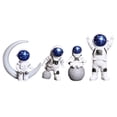 thumbnail image 1 of 4 piezas de estatua de astronauta, figura decorativa, estantería, figura de astronauta Blanco azul, 1 of 8