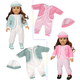 thumbnail image 3 of Ropa para muñecas de 18 pulgadas adecuada para niñas bebés, mono de otoño e invierno, serie de lana, ropa cálida y suave, 3 of 6