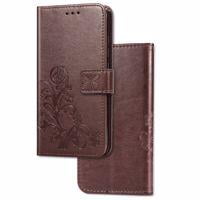 Machinehome Phone Case Wallet Leather Phone Cover Flip Mobile Holder Replacement for Xiaomi Mi A2 Lite, Brown