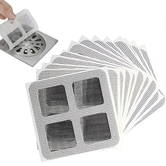 ACDANC Self-Adhesive Shower Hair Catcher,Drain Cover,Floor Mesh Filter,Bathroom Sink Strainer