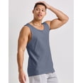 thumbnail image 4 of Hanes Originals Men's Tri-Blend Tank Top Athletic Navy Heather 3XL, 4 of 6