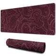 thumbnail image 1 of Pink Line and Red Bottom pad Mousewaterproofnon Slip Line Series for Office Home Work GamingmousematRubber Base Mousepad with Stitched Edges 31.5x11.8inches, 1 of 7