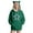 Army Green, variant on Women's Star Print Cute Cat Ear Hoodie Soft Pullover Hooded Tops with Front Pockets, Animal Themed Casual Wear Army Green