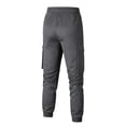 thumbnail image 4 of Men's Casual Cargo Joggers Pants Stretch Elastic Waist Drawstring Tapered Work Pants with Multi Pockets, 4 of 6