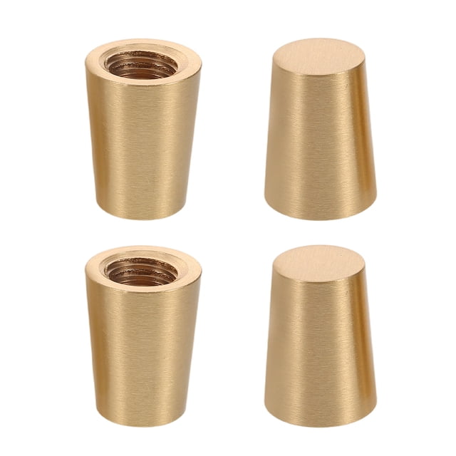 4 patas de latón para tabla de cortar, elevador de bandeja de madera de latón, almohadilla antideslizante para gabinetes y electrodomésticos de cocina.