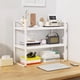 thumbnail image 5 of Estantera De Escritorio De Doble Nivel, Fabricada En Madera Maciza, 61 Cm De Ancho, 30 Cm De Profundidad, Ideal Para Organizar La Oficina En Casa O Como Decoracin Para Una Habitacin De, Ukhbmc, 5 of 7