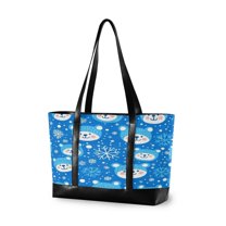 FORMRS Laptop Tote Bag for Women with 15.6" Computer Compartments Handbag, Blue Bears