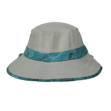 Realtree Adult Gray Wide Brim Boonie Sun Hat, Mesh Crown, Realtree Aspect Calypso Camo Brim and Band