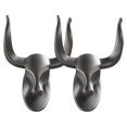 thumbnail image 3 of Elegant Artistic Animal Wall Hook 2Pcs Metal Construction For Hanging Backpacks Towels In Entryway Size, 3 of 5