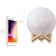 thumbnail image 2 of 1 lámpara de luna 3D (5.9 in), luz nocturna LED, lámpara decorativa con interruptor táctil, lámpara recargable USB, dormitorio, sala de estar, cafetería, regalo de cumpleaños de Navidad, 2 of 5
