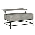thumbnail image 1 of HOMCOM Table Basse Relevable avec Compartiment de Rangement Caché Plateau Relevable, 1 of 10