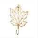 thumbnail image 1 of Gancho de Hoja de Metal Vintage Color Dorado Arte del Hierro para Colgar en la Pared Toallero Estantes de Almacenamiento Estilo 2, 1 of 5