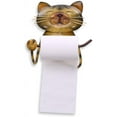 thumbnail image 1 of Cat Toilet Paper Holder Iron Bathroom Wall Paper Roll Holder, 1 of 5