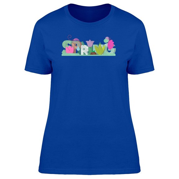 Colorful Floral Spring Season Tee Women's -Image by Shutterstock