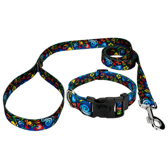 Country Brook Petz® Deluxe Potpourri Dog Collar and Leash, 2XS