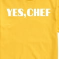 thumbnail image 3 of Instant Message - Yes Chef Diner Font - Men's Short Sleeve Graphic T-Shirt, 3 of 6