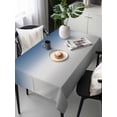 thumbnail image 6 of Navy Blue Gray Ombre Table Cloth, Modern Gradient Abstract Art Waterproof Tablecloth for Rectangle Tables, Reusable Washable Fabric Table Cover for Restaurant Kitchen Dining Tables 60"x120", 6 of 6