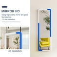 HNEBC Door Mirror Full Length, Over The Door Full Length Mirror with Hanging Brackets, 47"x14