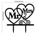 thumbnail image 4 of Yuarrent Paquete de 5 suministros para decoración de pasteles letras en forma de corazón decoraciones de boda herramientas para hornear regalo de Artesanía Yuarrent HA028153-00, 4 of 5