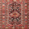 thumbnail image 1 of Ahgly Company Indoor Square Traditional Orange Salmon Pink Persian Area Rugs, 6' Square, 1 of 6